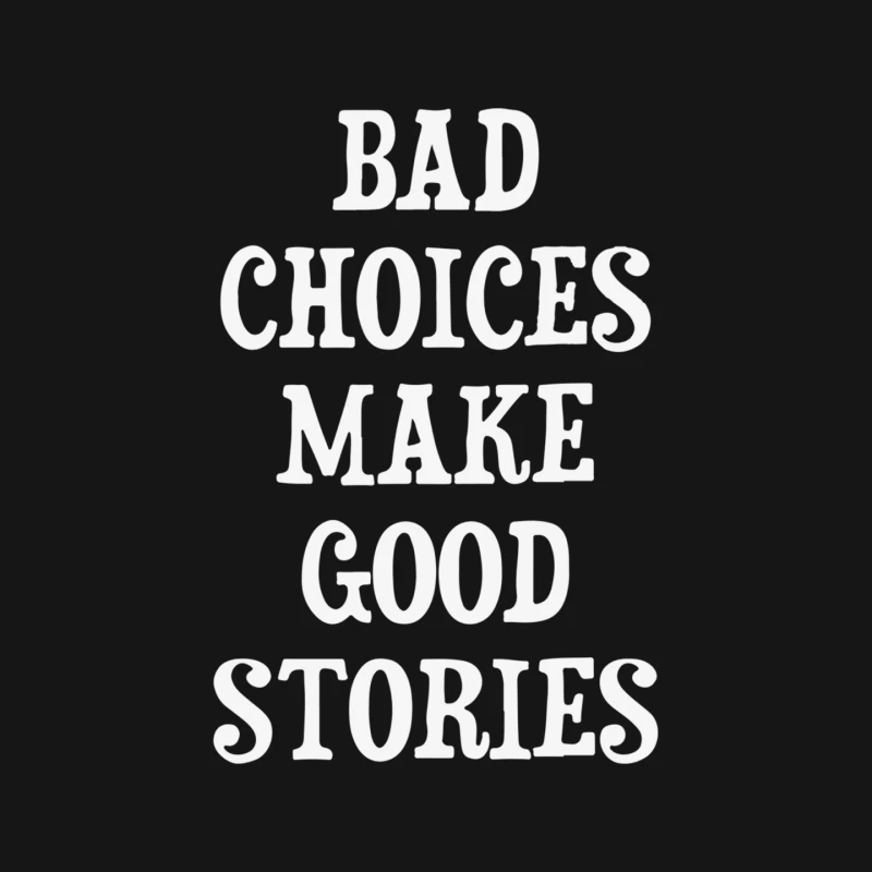 Minimalist Typography: Bad Choices Make Good Stories Mouse Pad