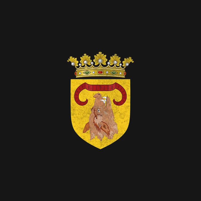 Abruzzo Citra  Kingdom of Napoli Faded Style Design Desk Mat