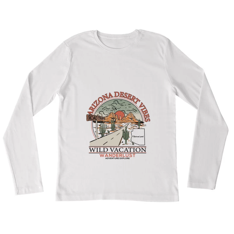 Arizona-Wüste Abenteuerausflug Damen Langarm T-Shirt