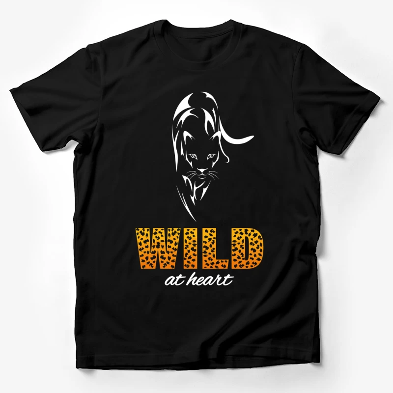 Wild at Heart – Bold Leopard Spirit Male T-Shirt