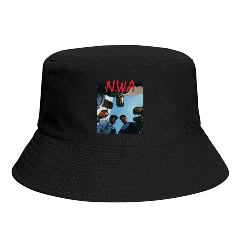 N.W.A Group Circle Low-Angle Photo Against Blue Sky Bucket Hat