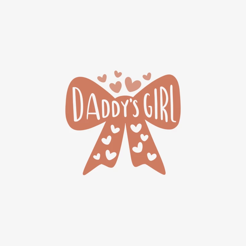 Nœud rose avec cœurs et texte 'Daddy's Girl' Homme Manches Longues T-Shirt
