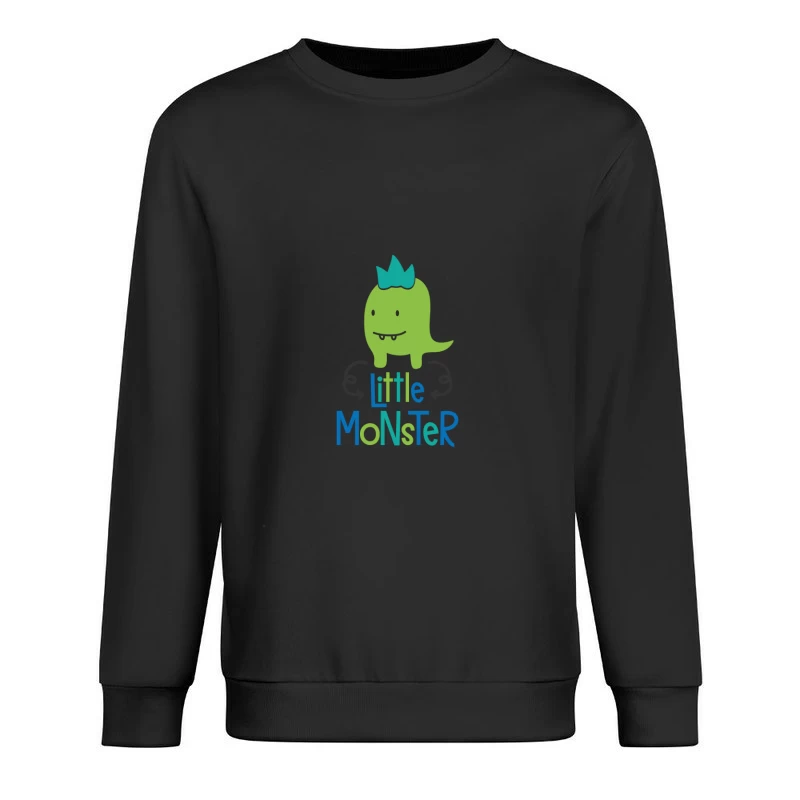 Monstre mignon avec couronne bleue Homme Sweat-shirt à enfiler
