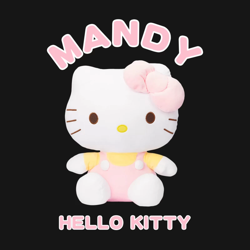 Mandy Hello Kitty in Rosa Herren Langarm T-Shirt