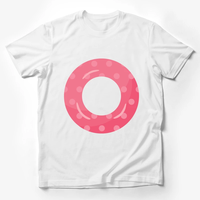 Bouée de natation rose à pois Homme T-Shirt