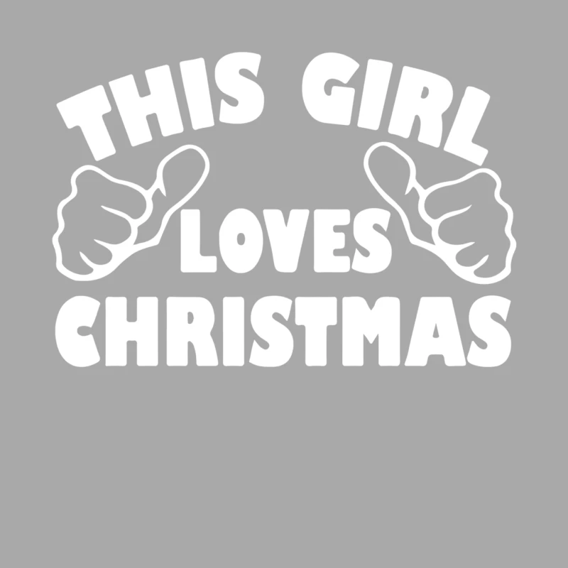This Girl Loves Christmas Funny Female Pullover Hoodie