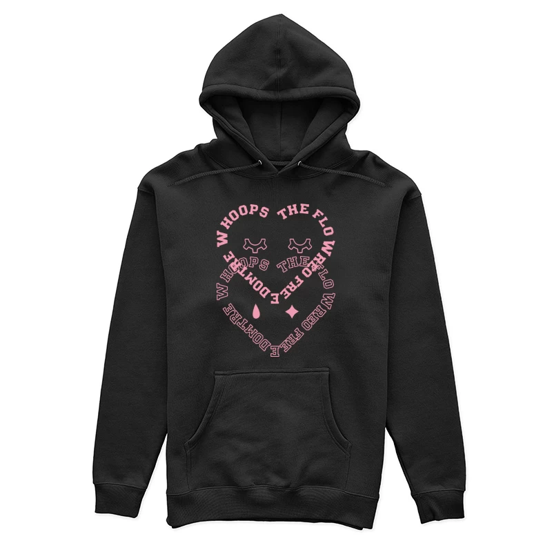 Herzförmiges Design mit Text Damen Pullover Hoodie