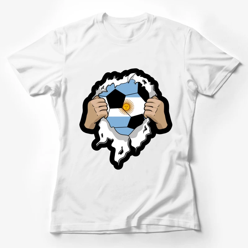 Argentinische Fußballleidenschaft Damen T-Shirt