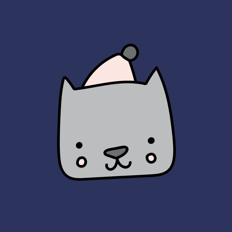 Chat mignon avec bonnet Femme T-Shirt