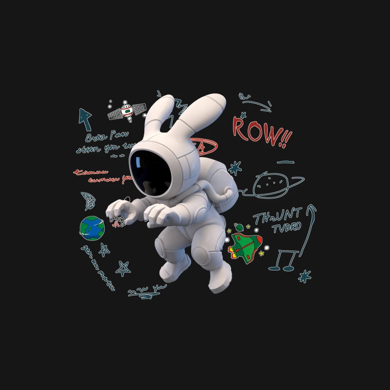 Kreativer Astronaut im Weltraumdesign Herren Langarm T-Shirt