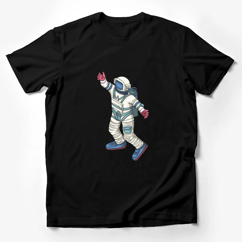 Astronaut im Raumanzug winkend Herren T-Shirt