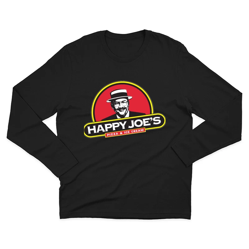 Happy Joe's Pizza & Ice Cream Vintage Restaurant Logo Male Long Sleeve T-Shirt