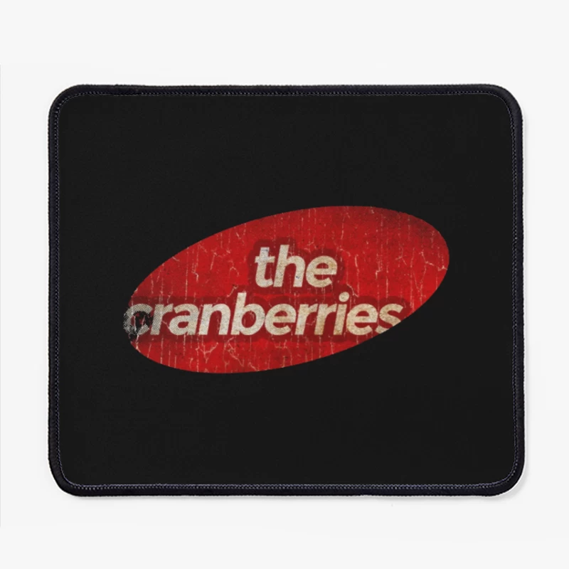 The Cranberries Vintage Band Logo in Red Mouse Pad