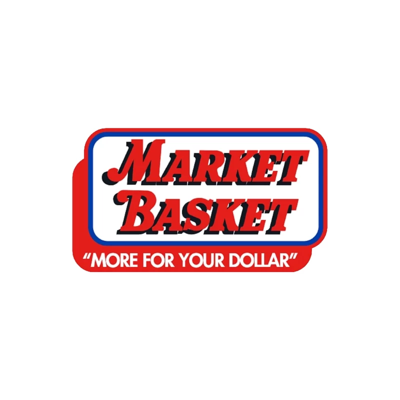 Vintage Market Basket Supermarket Logo with Slogan "More For Your Dollar" Travel Mug