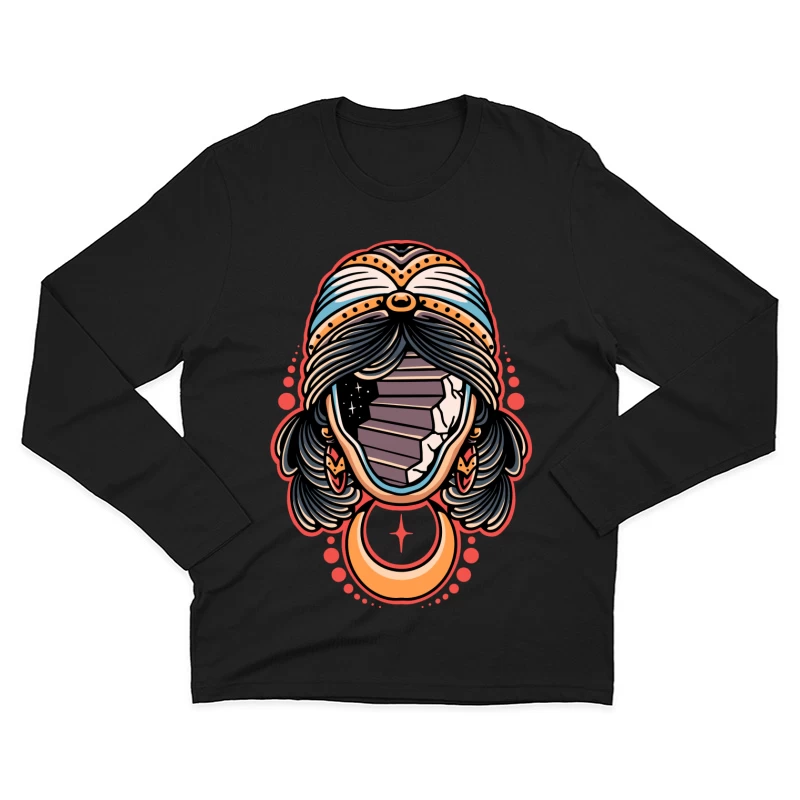 Surreal Mystic Illustration Male Long Sleeve T-Shirt