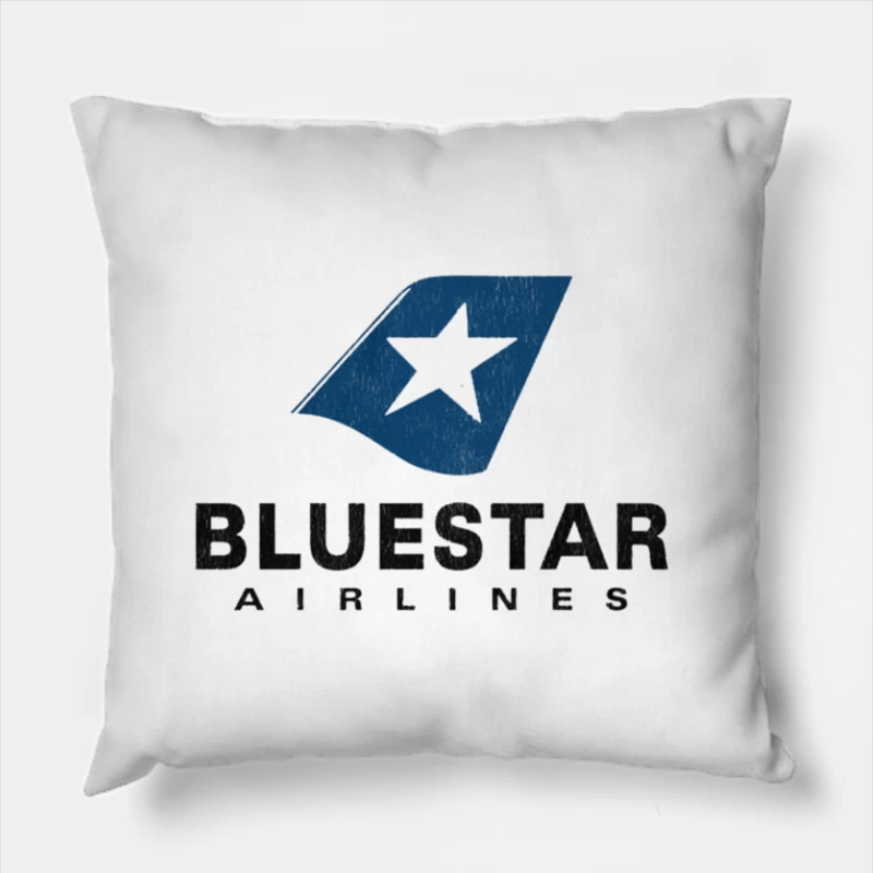 BlueStar Airlines 2 Throw Pillow