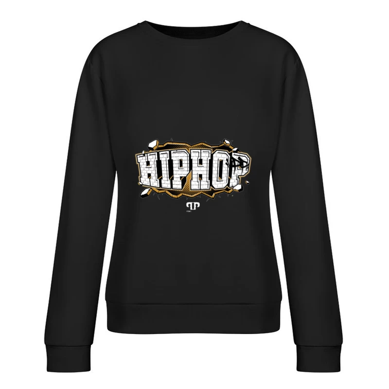 Hip Hop Graffiti-Design Damen Pullover Sweatshirt