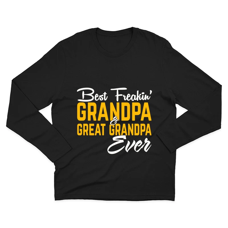 Meilleur Grand-père et Arrière-Grand-père Homme Manches Longues T-Shirt