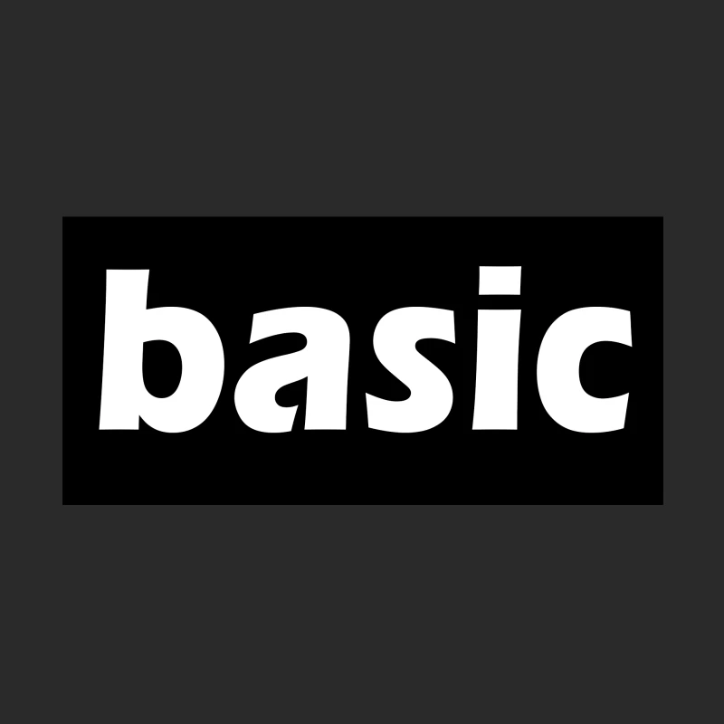 Basic Typography Design Baseball Cap