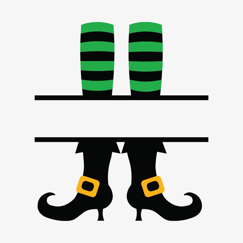 Bottes de sorcière avec chaussettes rayées Homme Sweat-shirt à enfiler