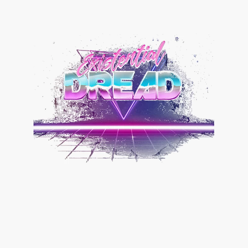 Existential Dread - Vaporwave Aesthetic Nihilism Design Cotton Tote Bag