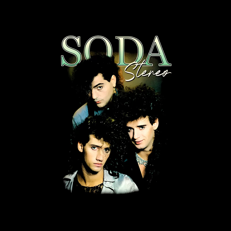 Soda Stereo Band Vintage Throw Pillow