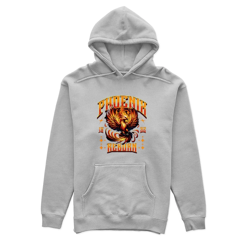 Vintage Phoenix Reborn Fire Bird Mythological Design Female Pullover Hoodie