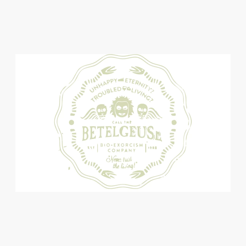 Vintage Betelgeuse Bio-Exorcism Company Logo Design Travel Mug