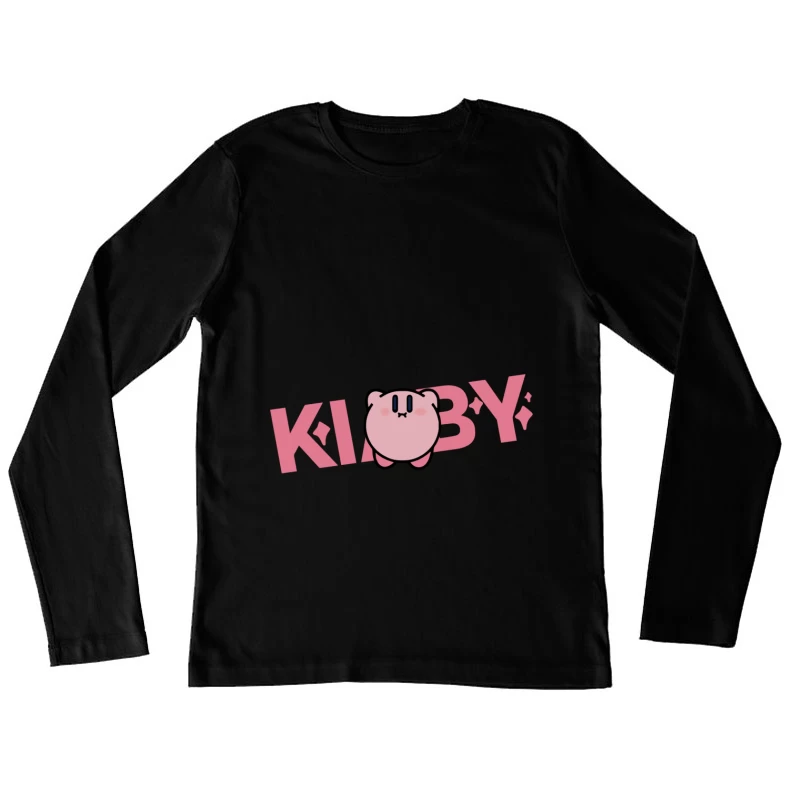 Kirby Charakter Design Damen Langarm T-Shirt
