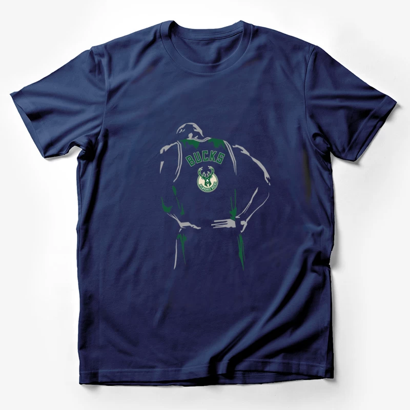 Milwaukee Bucks Basketball Silhouette Herren T-Shirt