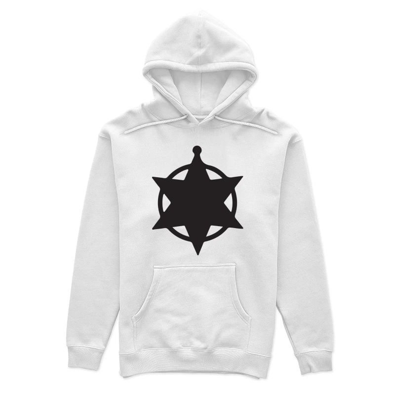 Étoile nautique noire Femme Sweat à capuche