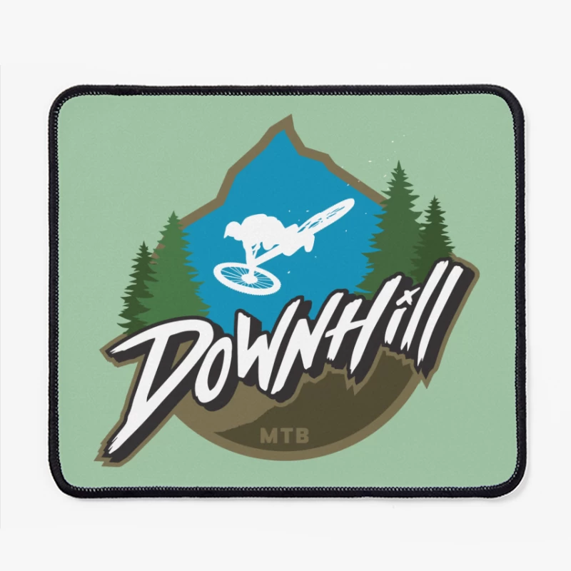 Downhill Mountain Biking Mouse Pad