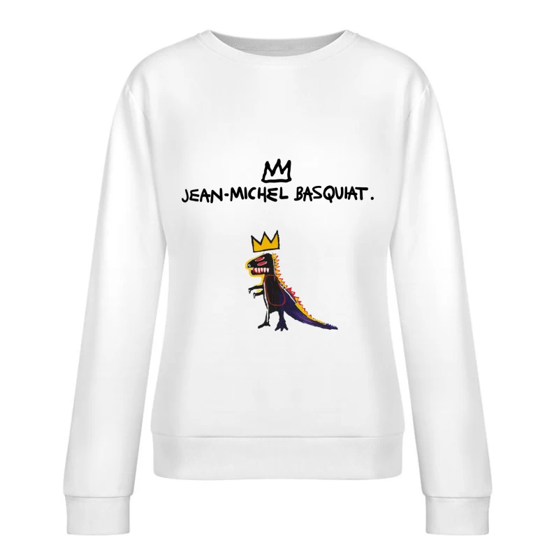 Krönender Dinosaurier mit Ausdruck Damen Pullover Sweatshirt