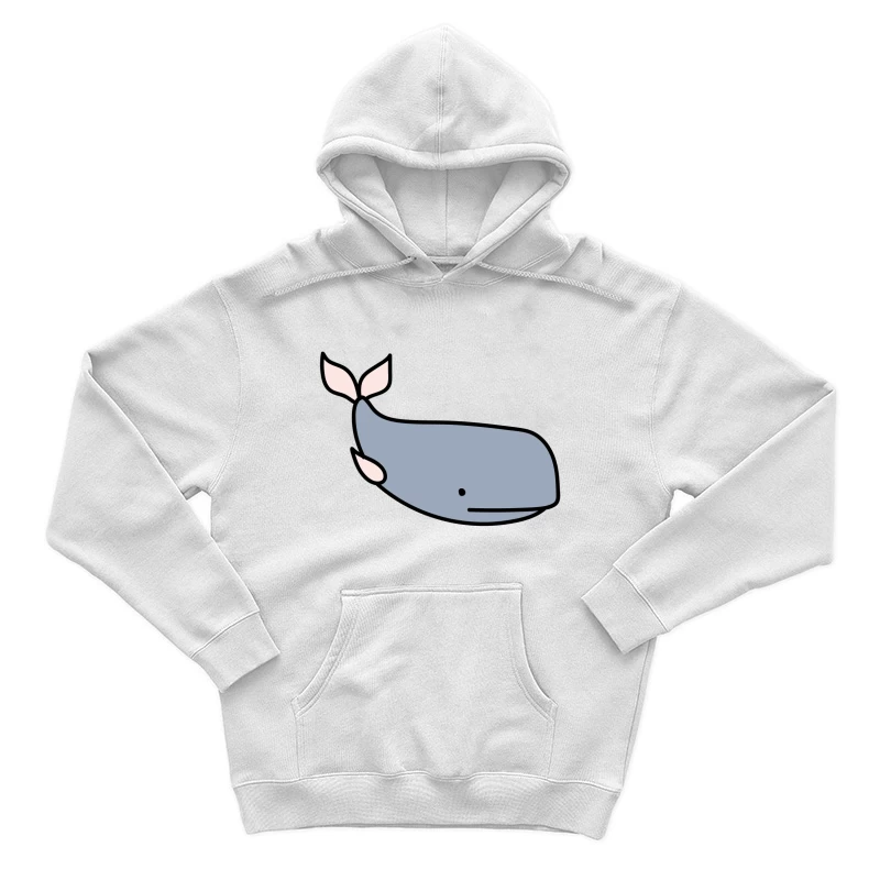 Dessin de baleine minimaliste Homme Sweat à capuche