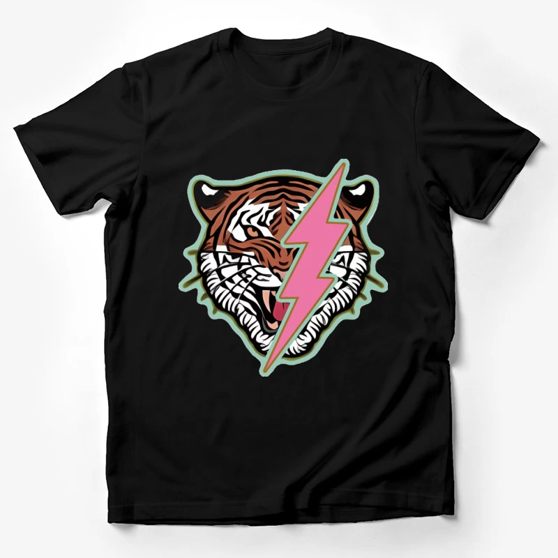 Tiger mit Blitzdesign Herren T-Shirt