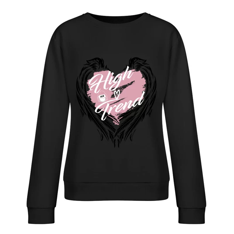 High Trend Herzdesign Damen Pullover Sweatshirt