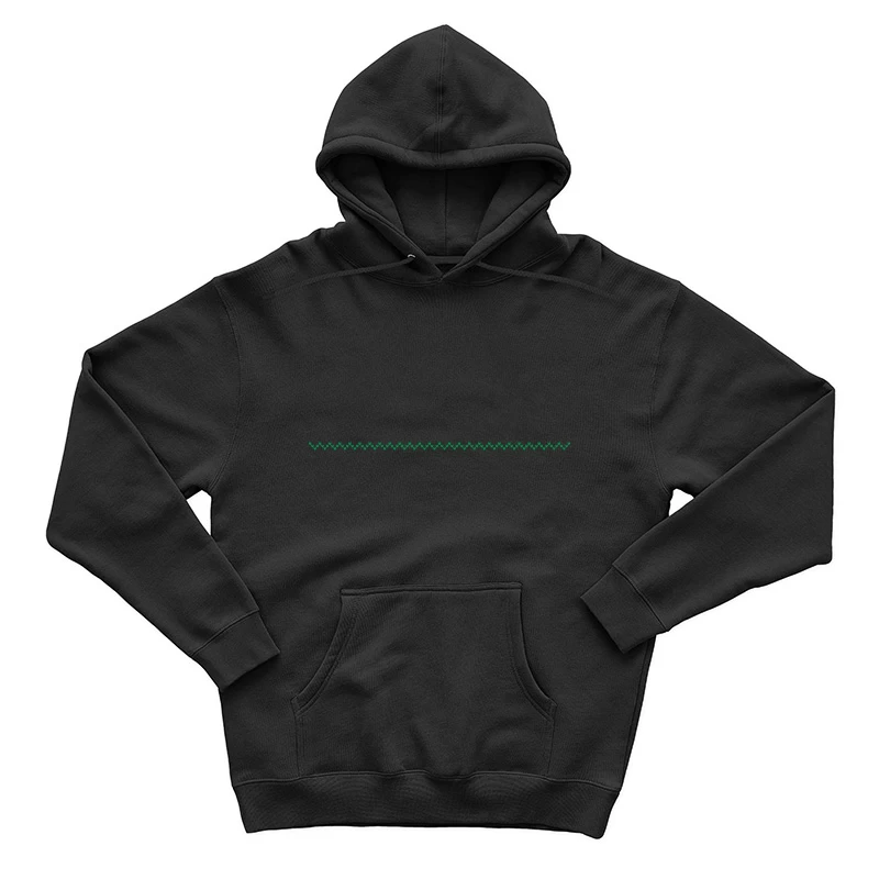Motif à ondes vertes répétées Homme Sweat à capuche