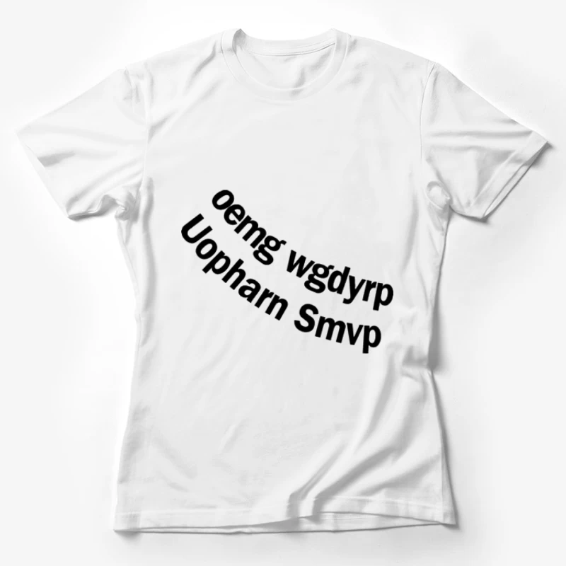 Kryptische Buchstaben in Bogen Damen T-Shirt