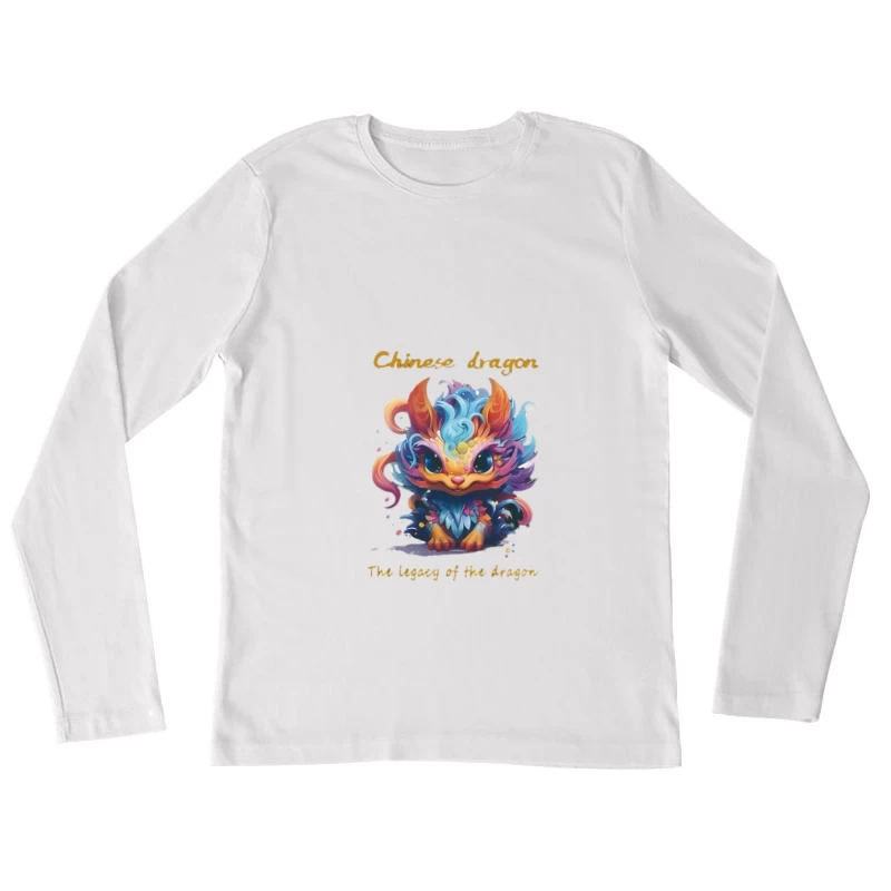 Bunter chinesischer Drachen: Das Vermächtnis der Drachen Damen Langarm T-Shirt