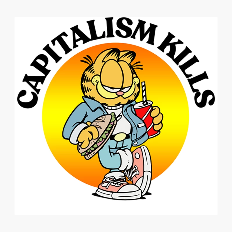 CAPITALISM KILLS Throw Pillow