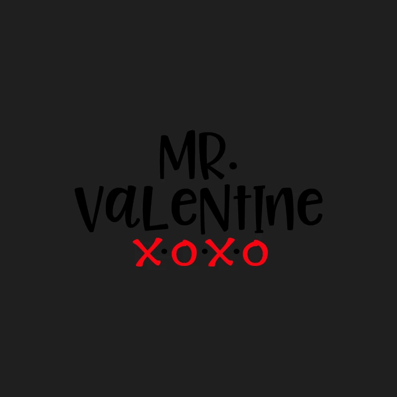 Design de Mr Valentine avec XO rouge Homme Débardeur