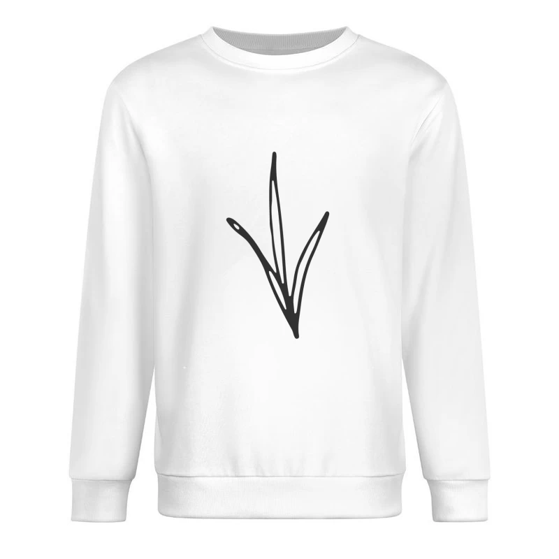 Illustration de Feuille Minimaliste Homme Sweat-shirt à enfiler