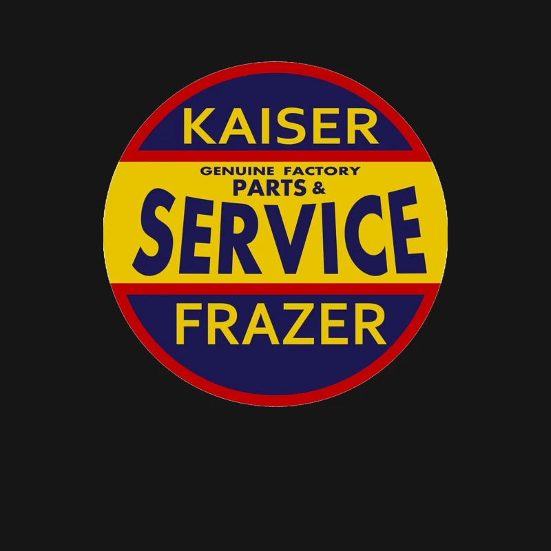 Vintage Kaiser Frazer Automotive Service and Parts Dealership Sign Female Long Sleeve T-Shirt