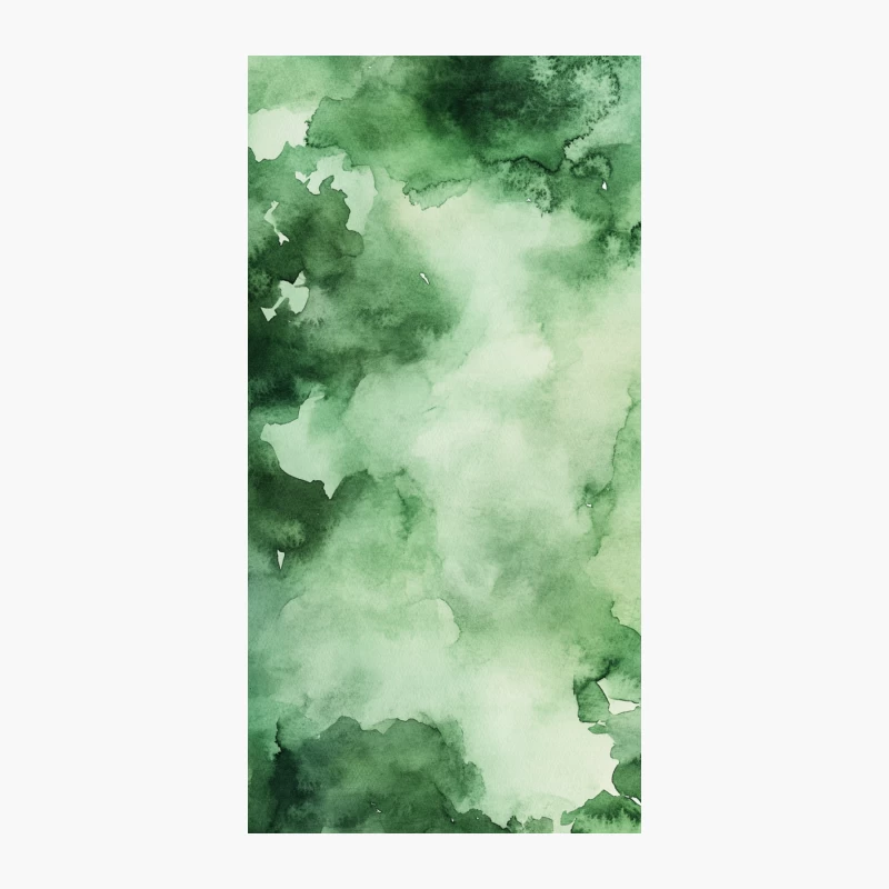 Abstract Green Watercolor Texture: Fluid Nature-Inspired Background iPhone Case