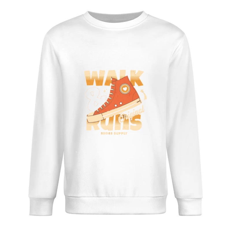 Illustration de Chaussures Originales avec Cœur Homme Sweat-shirt à enfiler