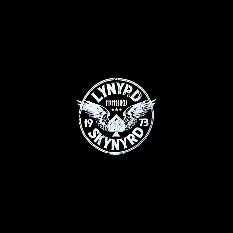 Lynyrd Skynyrd Freebird Winged Spade Logo 1973 iPhone Case