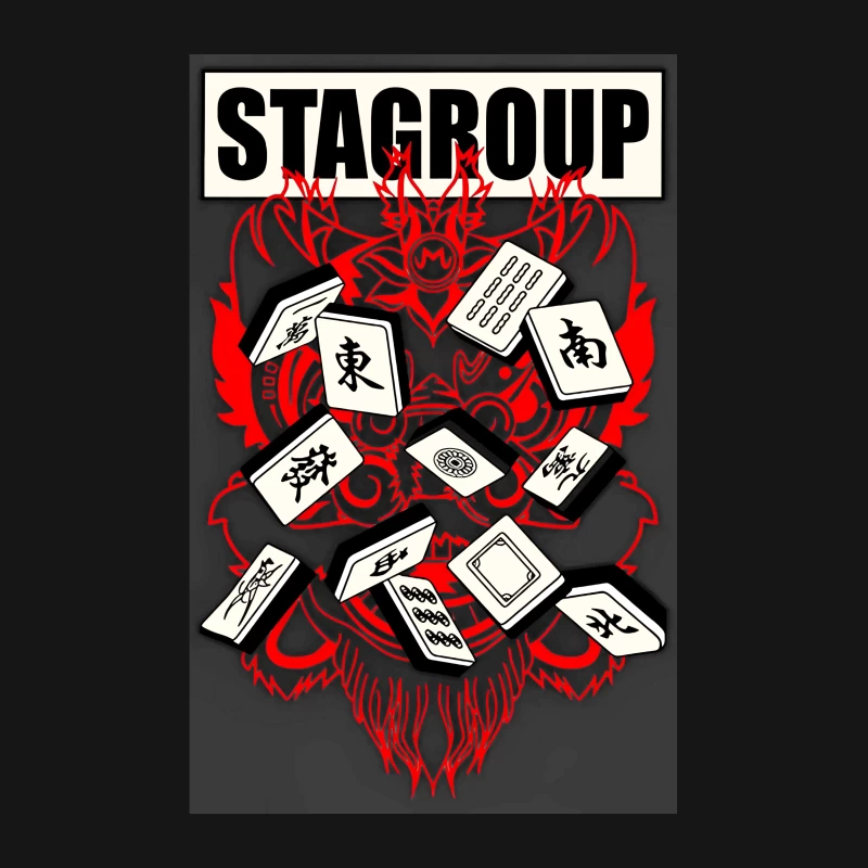 Mahjong und Drachenkunst Herren T-Shirt