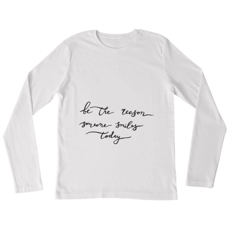 Inspiration pour sourire aujourd'hui Femme Manches Longues T-Shirt