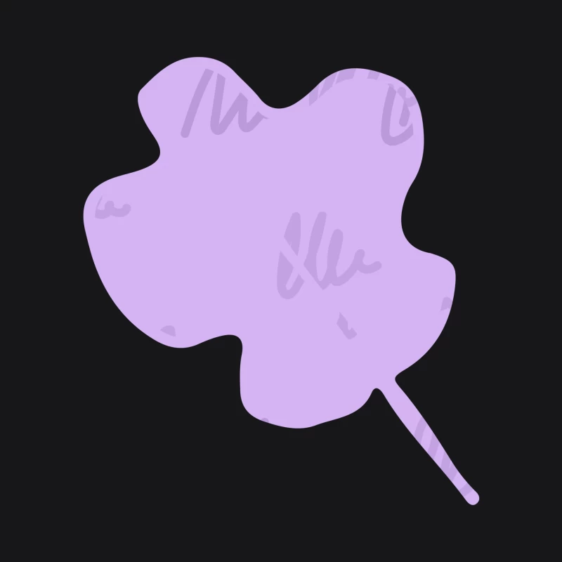 Feuille lilas abstraite Femme Sweat à capuche