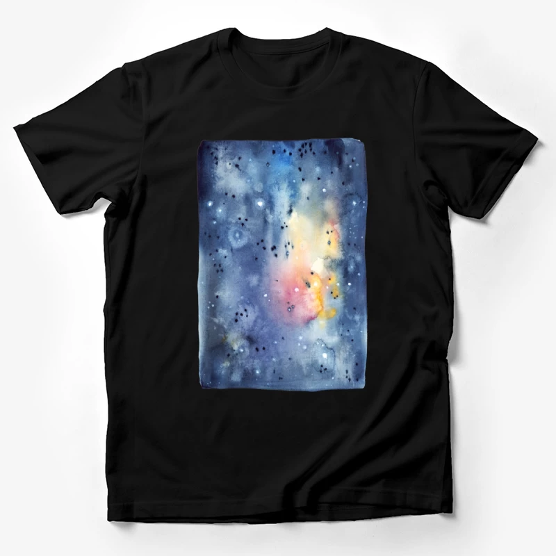 Étoiles et Aquarelle Galactique Homme T-Shirt